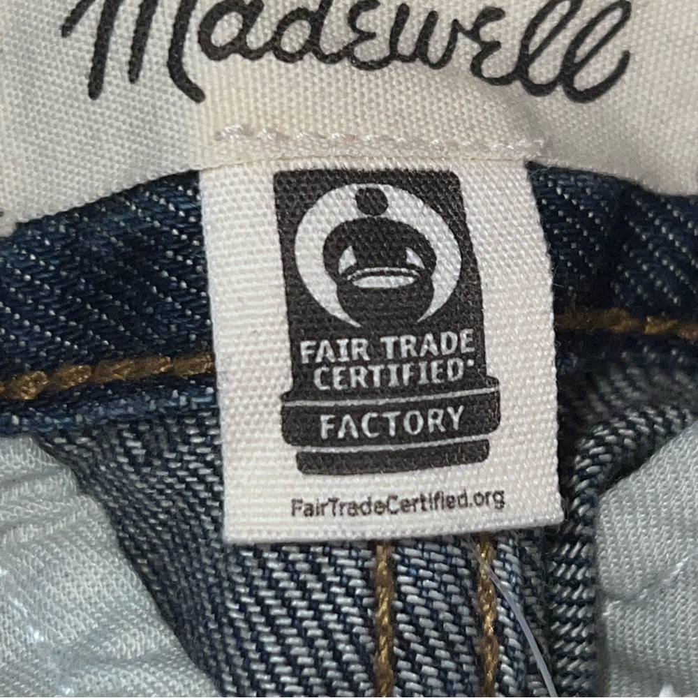 Madewell The Hallow Wide-Leg High Rise Pleat Front Dark Wash Blue Jeans-Size 31 - Picture 8 of 10